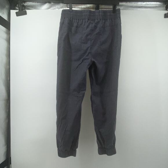 Prana Mantra Women's Gray Hemp Cotton Jogger Pants Large Elastic Waist Comfort - Picture 4 of 8